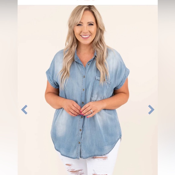 Denim Chic Soul Top. Size 2x. - Picture 1 of 4
